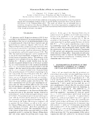 Aharonov-Bohm Effects in Nanostructures