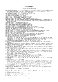 Bob Sparks Collection.Pdf