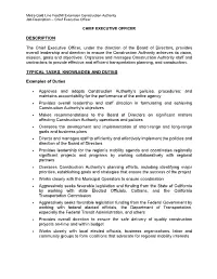 DESCRIPTION the Chief Executive Officer, Under the Direction of The