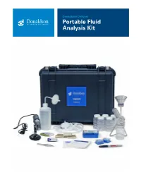 Portable Fluid Analysis Kit Manual