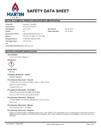 Safety Data Sheet