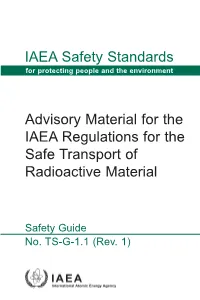 IAEA Safety Standards Advisory Material for the IAEA