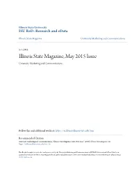 Illinois State Magazine, May 2015 Issue University Marketing and Communications