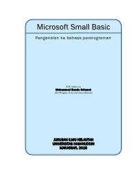 Microsoft Small Basic