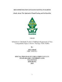 Study About the Optional of Daud Fasting and Its Benefits)