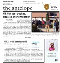 Yik Yak User Tracked, Arrested After Evacuation