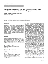 An Unusual Presentation of Subfrontal Meningioma: a Case Report and Literature Review for Foster Kennedy Syndrome
