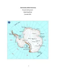 Astronomy Within Antarctica