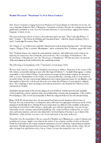 Mazdak Movement: "Mazdakism" by Prof. Ehsan Yarshater Prof. Ehsan