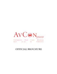 Official Brochure Schedule of Events