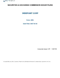 Widepoint Corp