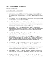 Publications Based on Nmcoss Data