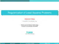 Regularization of Least Squares Problems