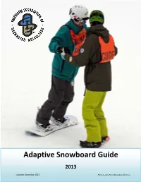 AASI Adaptive Snowboard Guide