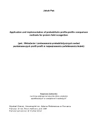 Jakub Paś Application and Implementation of Probabilistic