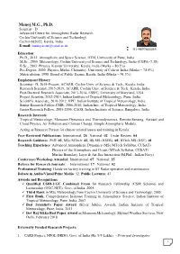 Manoj M.G., Ph.D