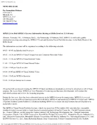 MPEG LA News Release