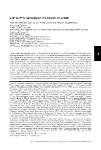 Write-Optimization in a Kernel File System