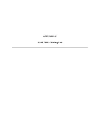 Appendix F Aasp 2008