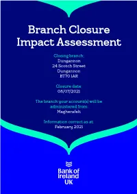 Branch Closure Impact Assessment