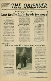 Last Apollo Flight Heads for Moon and Seven Seconds of the Countdown