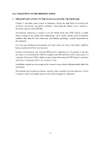 Part 3 SELECTION of the PRIORITY PORTS 5. PRELIMINARY STUDY