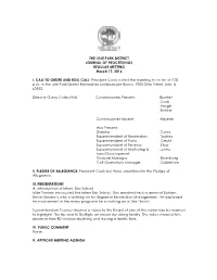 President Cook Called the Meeting to Order at 7:02 P.M