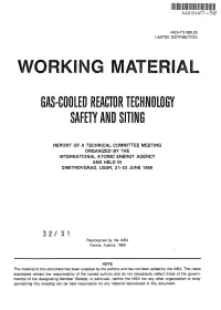 Reactor Technology Safety and Siting