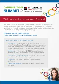 The Carrier Wi-Fi Summit