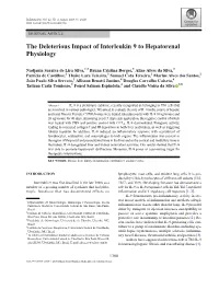 The Deleterious Impact of Interleukin 9 to Hepatorenal Physiology