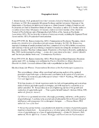 Biographical Sketch