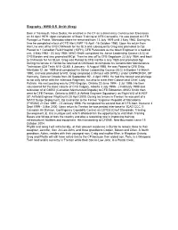 Biography - MWO G.R
