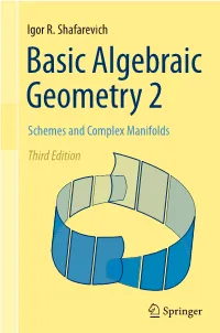 Igor R. Shafarevich Schemes and Complex Manifolds Third Edition