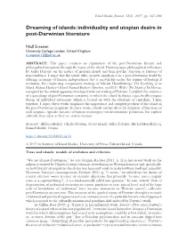 Individuality and Utopian Desire in Post-Darwinian Literature