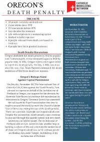 Oregon State Fact Sheet