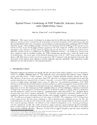Spatial Power Combining of VLF Umbrella Antenna Arrays with Multi-Delay Lines