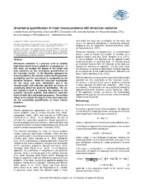 Uncertainty Quantification in Linear Inverse Problems with Dimension