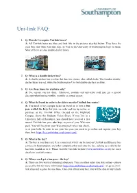 Uni-Link FAQ