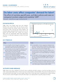 Do Labor Costs Affect Companies' Demand for Labor?