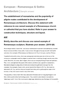 Romanesque & Gothic Architecture