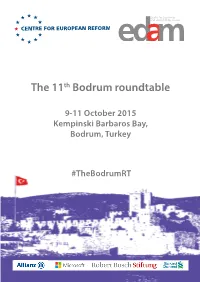 The 11Th Bodrum Roundtable