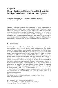 View of Self- Focusing Effects in NGLS; E.G., Spectral Broadening of the Amplified Pulse [25]