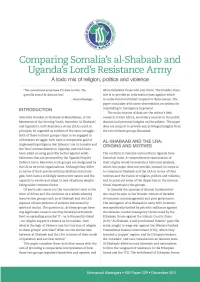 Comparing Somalia's Al-Shabaab and Uganda's Lord's Resistance Army