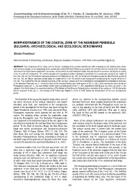 Morphodynamics of the Coastal Zone of the Nessebar Peninsula (Bulgaria): Archaeological and Geological Benchmarks