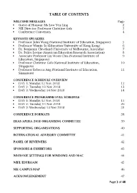 Table of Contents
