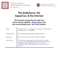 The Ambulance the Squad Car & the Internet.Pdf