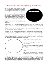 The Folklore of Bumblebees