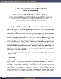 Use of QSAR Global Models and Molecular Docking for Developing New