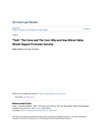 Why and How Silicon Valley Should Support Economic Security