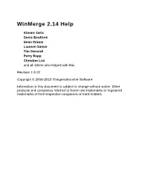 Winmerge Help